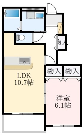 北野田駅 徒歩23分 1階の物件間取画像